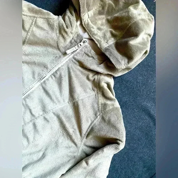 Vintage REVERSIBLE faux fur‎ hooded winter jacket XL cream Free Country - Picture 2 of 9